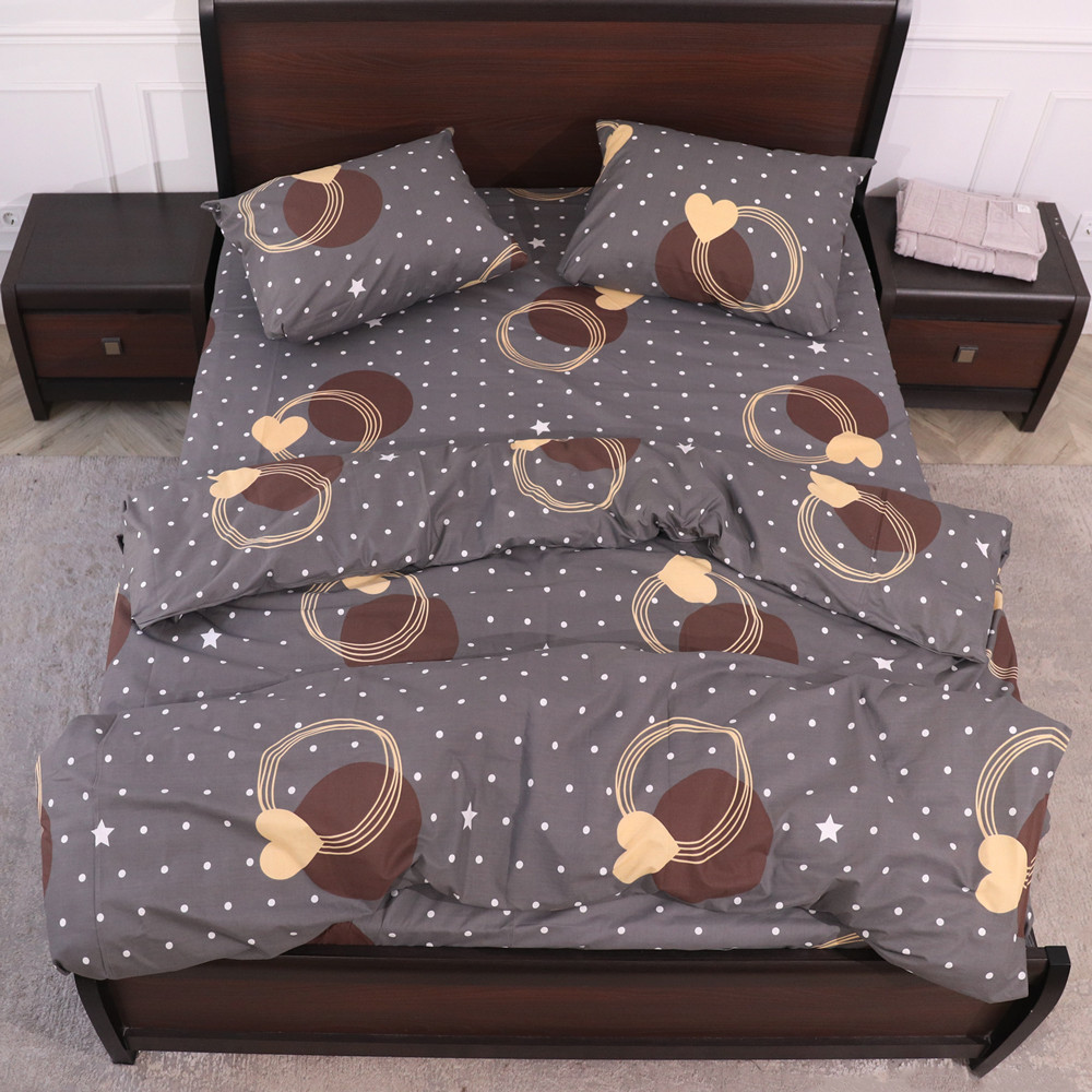 Сімейний набір постільної білизни із Бязі "Gold" №150148 Черешенька™