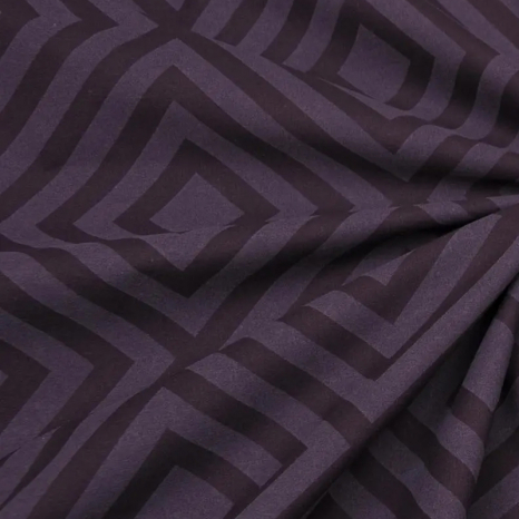 Простирадло на резинці (90*200*25) ромб сливовий №165