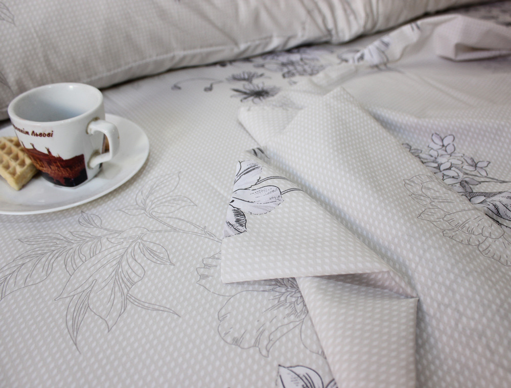 Двоспальний набір постільної білизни 180*220 із Ранфорсу №182093 Черешенка™