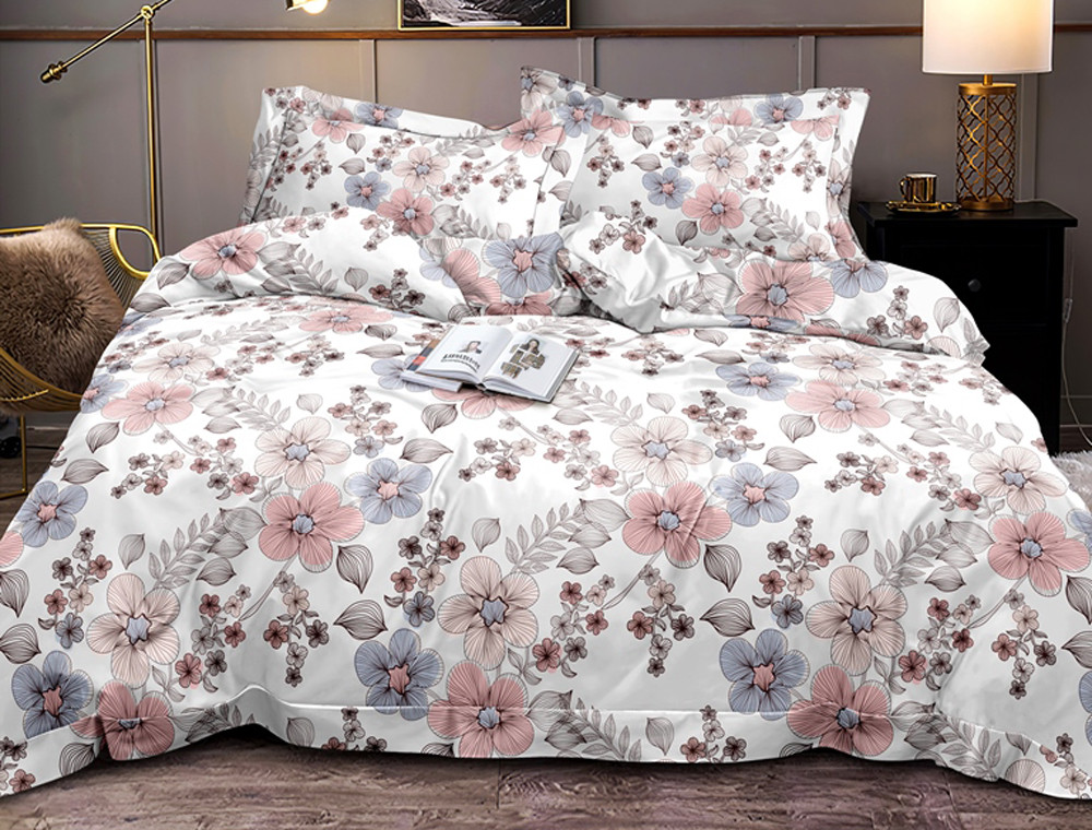 Евро макси набор постельного белья 200*220 из Сатина №44229 Черешенка™