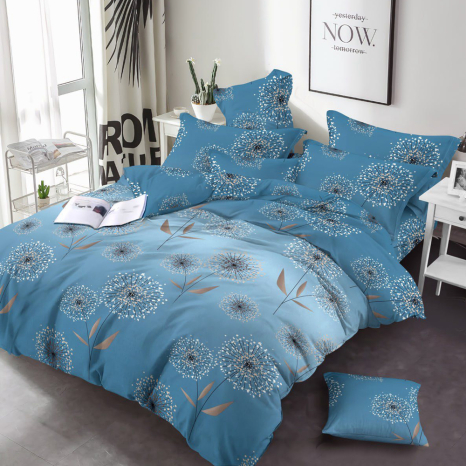 Тканина для постільної білизни Бязь "Gold" Lux GL37101blue