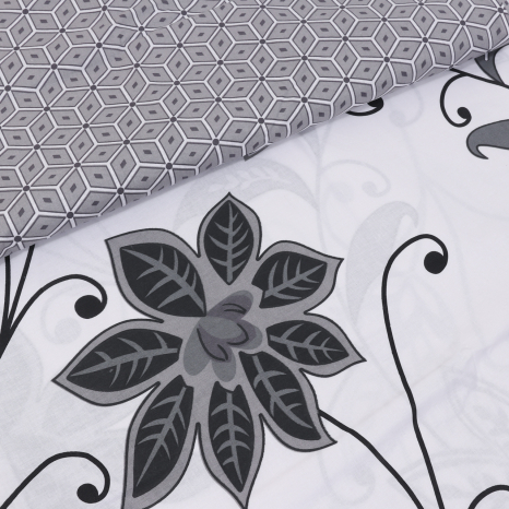 Ткань для постельного белья Бязь "Gold" Lux "Только цветок" GL1540 (A+B) - (50м+50м)