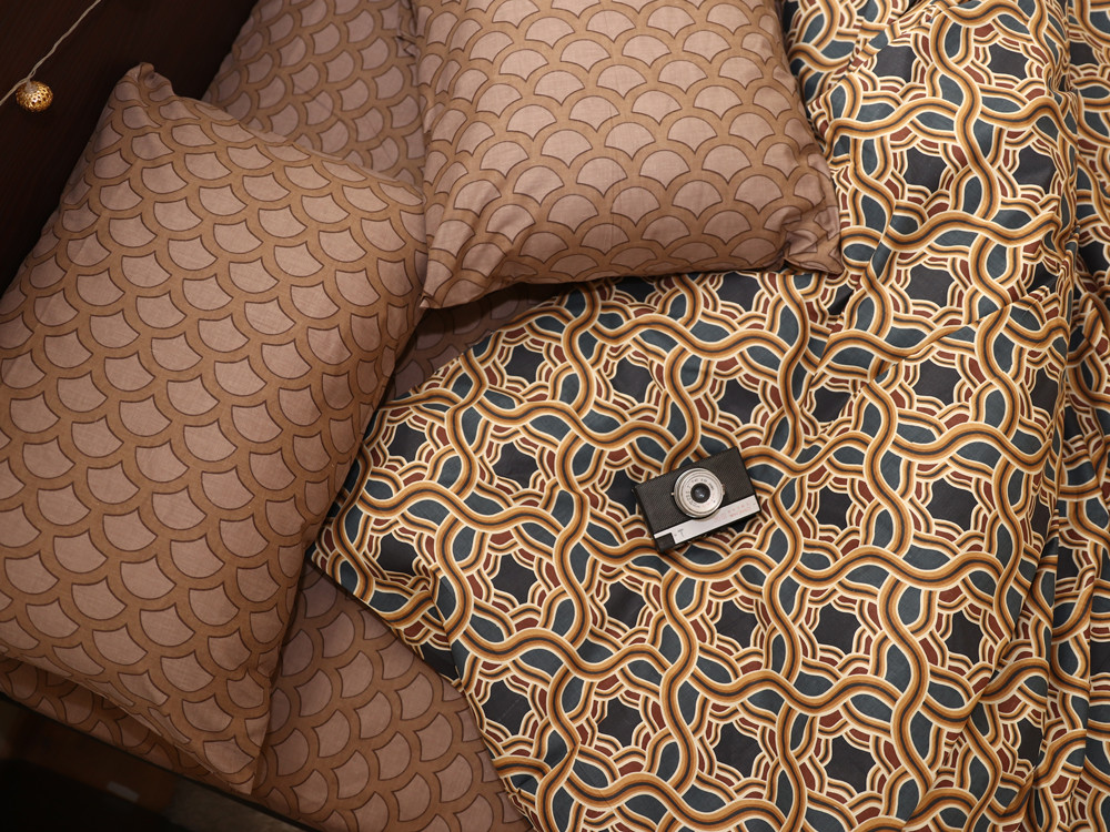 Двоспальний набір постільної білизни 180*220 із Бязі "Gold" №154425AB Черешенка™