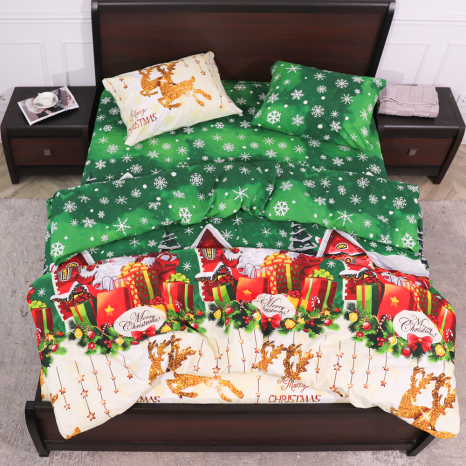 Семейный набор хлопкового постельного белья из Бязи "Gold" №151807 Черешенка™