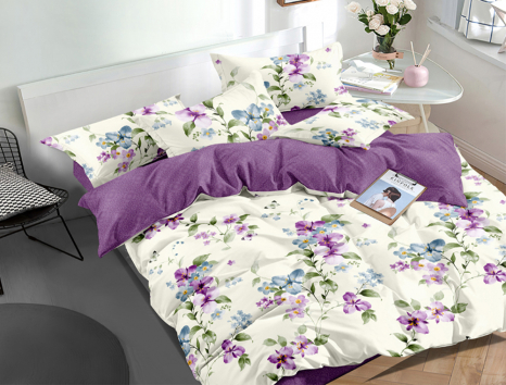 Двоспальний набір постільної білизни 180*220 із Бязі "Gold" №154623AB Черешенка™