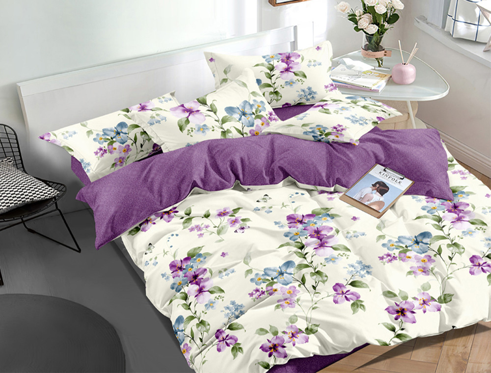 Двоспальний набір постільної білизни 180*220 із Бязі "Gold" №154623AB Черешенка™