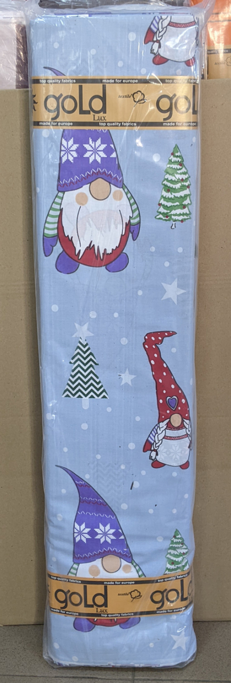 Тканина для постільної білизни Бязь "Gold" Lux GL3481blue