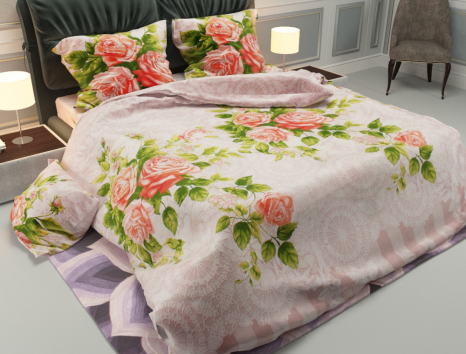 Ткань для постельного белья Бязь "Gold" Lux GL277