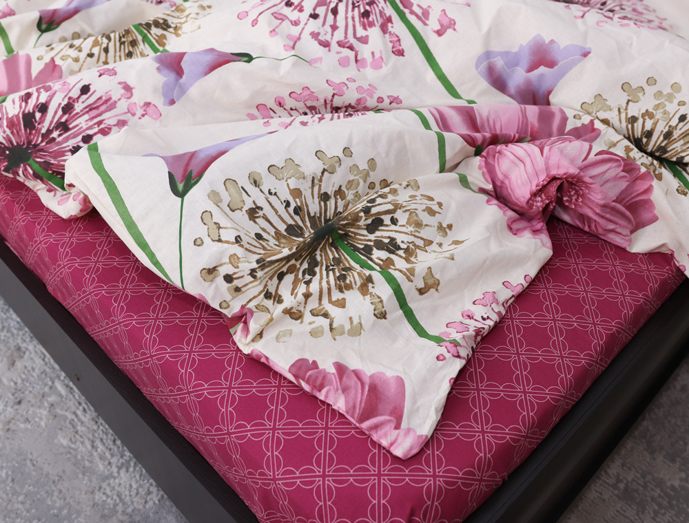 Семейный набор хлопкового постельного белья из Бязи "Gold" №157903AB Черешенка™