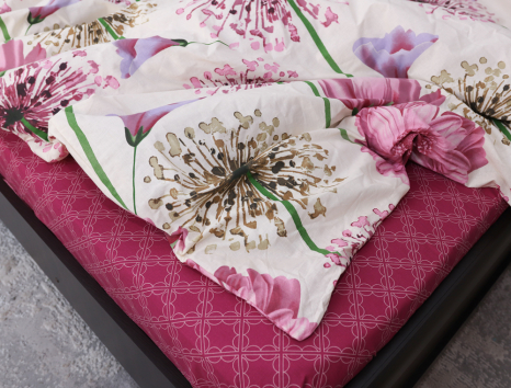 Семейный набор хлопкового постельного белья из Бязи "Gold" №157903AB Черешенка™