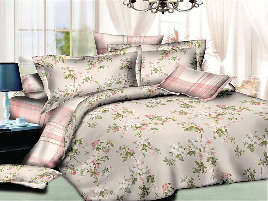 Тканина для постільної білизни Ранфорс R19393 (A+B) - (60м+60м)