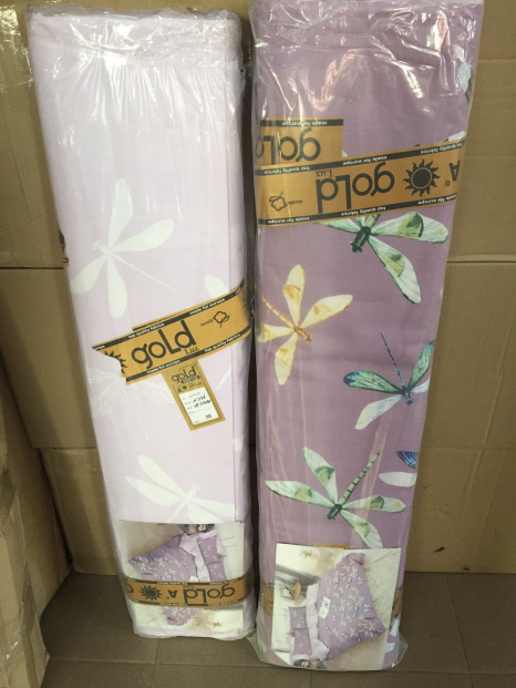 Ткань для постельного белья Бязь "Gold" Lux "Стрекоза" GL1542 (A+B) - (50м+50м)