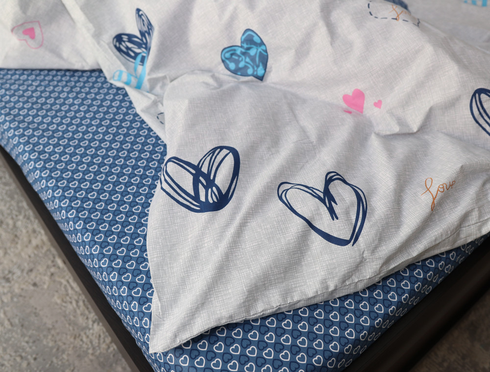 Семейный набор хлопкового постельного белья из Бязи "Gold" №151810AB Черешенка™