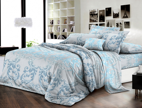 Полуторний набір постільної білизни 150*220 із Бязі "Gold" №151863 Черешенка™