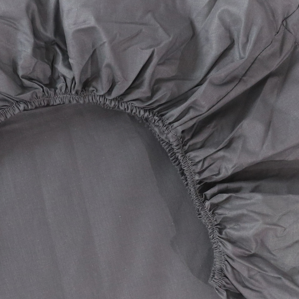 Простирадло на резинці (90*200*25) сіре №6615641