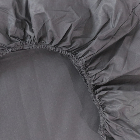 Простирадло на резинці (90*200*25) сіре №6615641