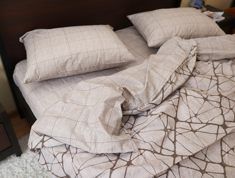 Евро макси набор постельного белья 200*220 из Бязи "Gold" №154423AB Черешенка™