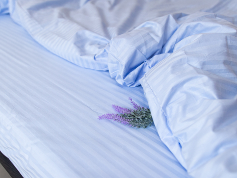 Полуторний набір постільної білизни 150*220 зі Страйп Сатину №50611 Черешенка™