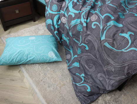 Двоспальний набір постільної білизни 180*220 із Бязі "Gold" №159844AB Черешенка™