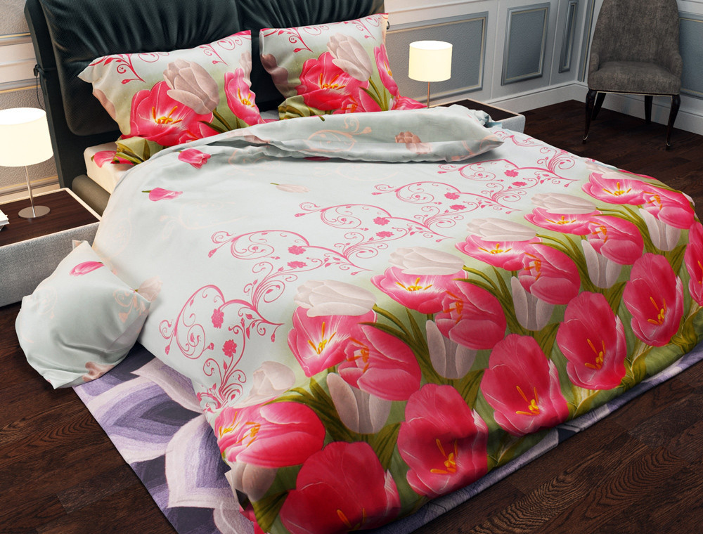 Евро макси набор постельного белья 200*220 из Бязи "Gold" №156385 Черешенка™