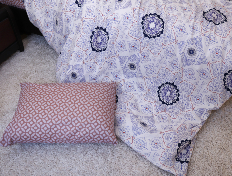 Полуторный набор постельного белья 150*220 из Сатина №414656AB Черешенка™