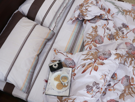 Євро-максі набір постільної білизни 200*220 із Бязі "Gold" №152814AB Черешенка™