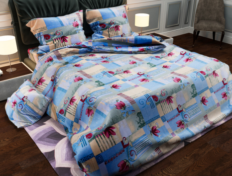 Ткань для постельного белья Бязь "Gold" Lux GL2886R