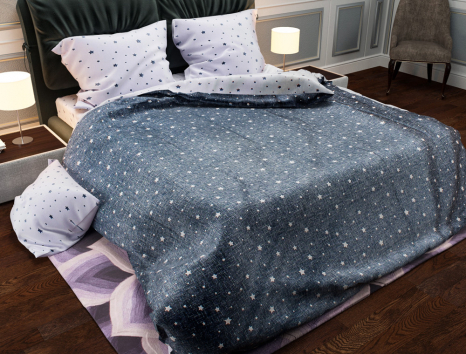 Євро-максі набір постільної білизни 200*220 із Бязі "Gold" №157413AB Черешенка™