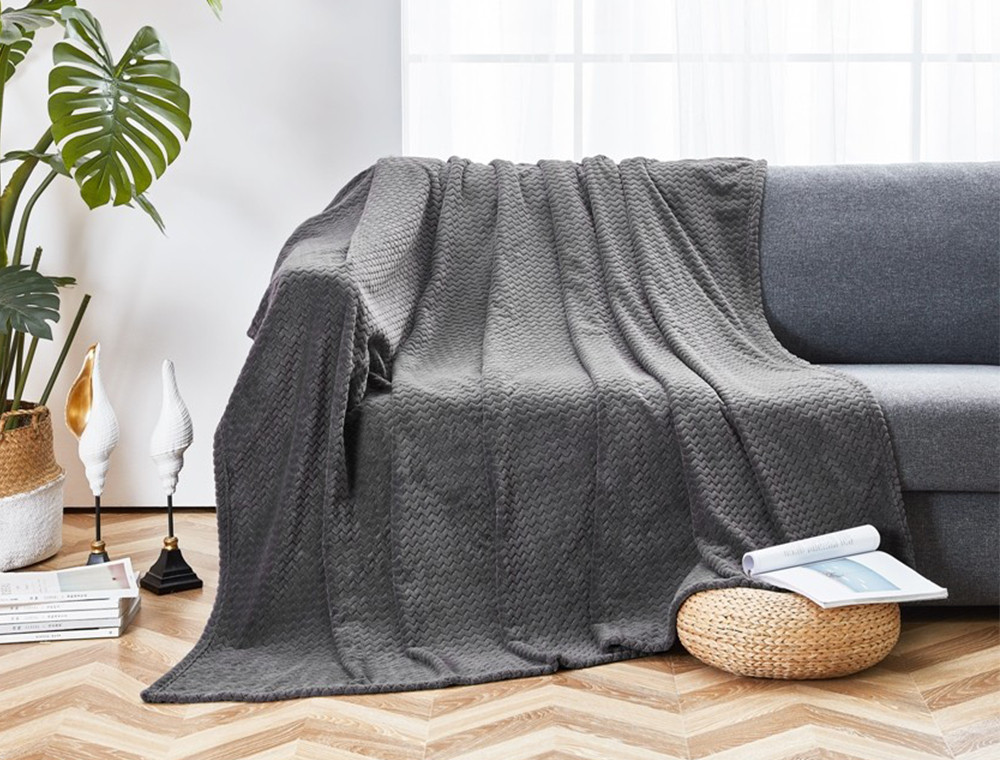 Полуторний флісовий плед №34004