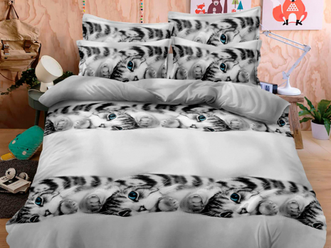 Полуторний набір постільної білизни 150*220 із полікотону №204668 Черешенька™