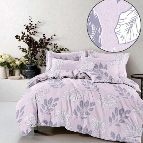 Тканина для постільної білизни Бязь "Gold" GLL1008Lilac