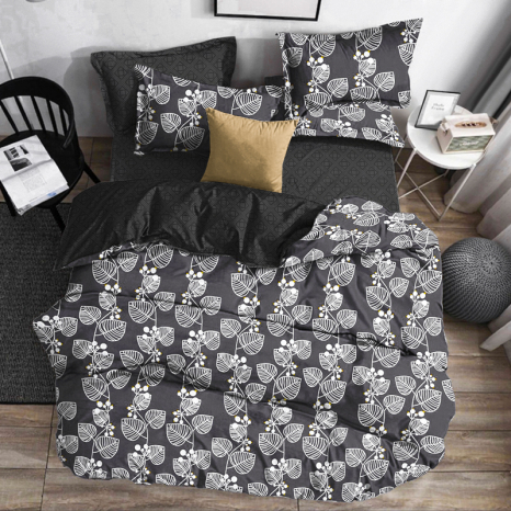 Ткань для постельного белья Бязь "Gold" Lux GL1539grey