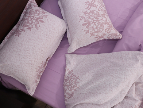 Евро макси набор постельного белья 200*230 из Трикотажа (Вязка) №500-07 Черешенка™