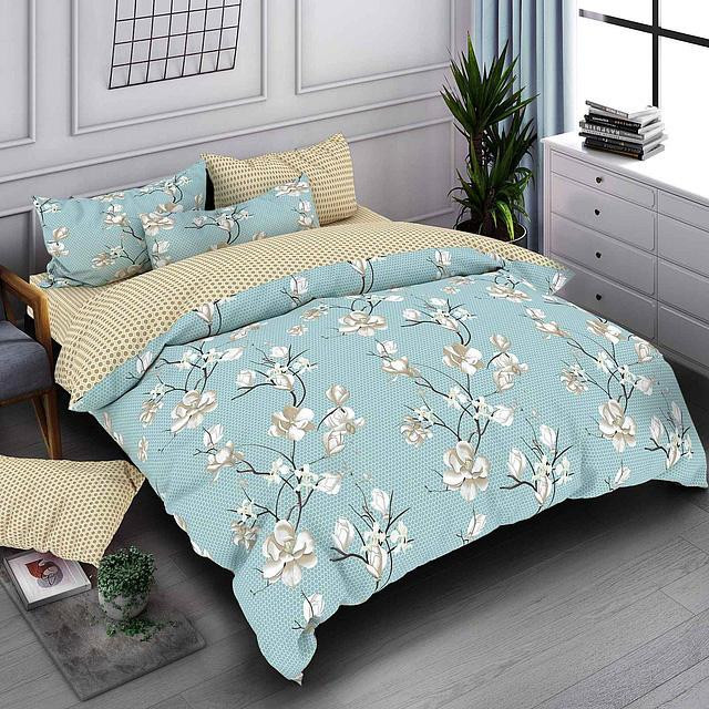 Двоспальний набір постільної білизни 180*220 із Бязі "Gold" №157786AB Черешенка™