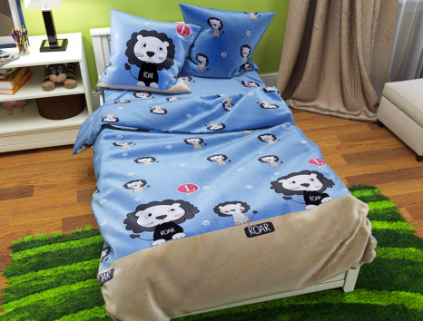 Полуторный набор постельного белья 150*220 из Бязи "Gold" №161087 Черешенка™