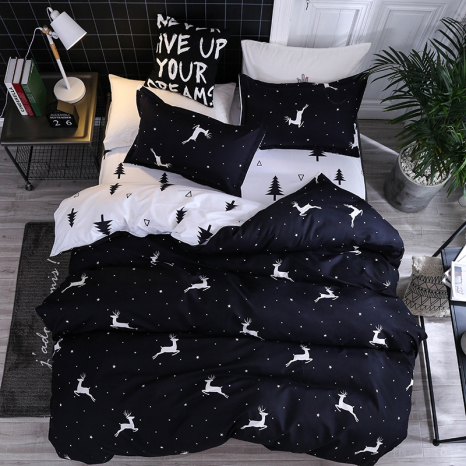 Сімейний набір постільної білизни із Бязі "Gold" №154063AB Черешенка™