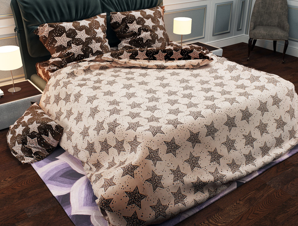 Тканина для постільної білизни Бязь "Gold" Lux GL1225 (A+B) - (50м+50м)