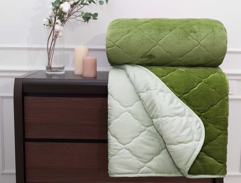 Євро-максі флісове стьобане покривало №55060R