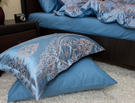 Євро-максі набір постільної білизни 200*220 із Жакарду №019AB KRISPOL™