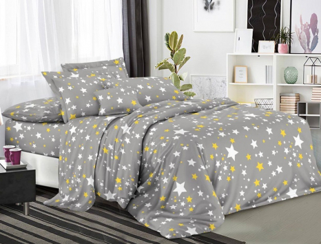 Сімейний набір постільної білизни 240*220 із полікотону №202562 Черешенька™