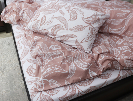 Двоспальний набір постільної білизни 180*220 із Бязі "Gold" №158053AB Черешенка™