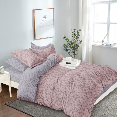 Сімейний набір постільної білизни із Сатину №44271AB Черешенка™