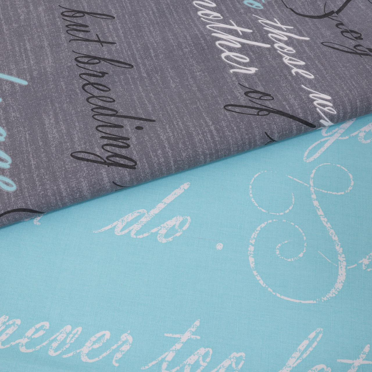 Тканина для постільної білизни Бязь "Gold" Lux "Текстовий лист" GL1333 (A+B) - (50м+50м)