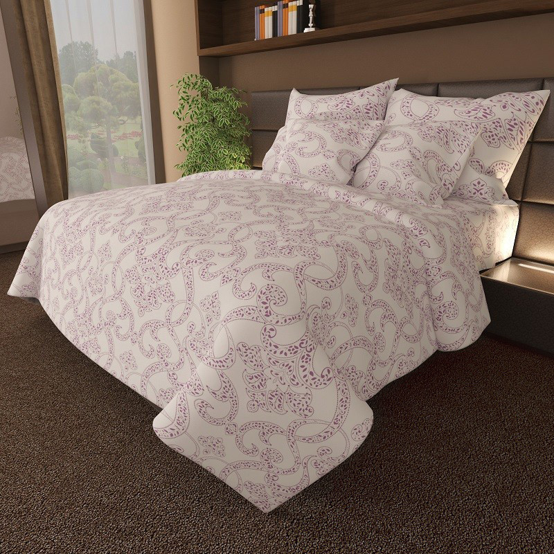 Тканина для постільної білизни Бязь "Gold" Lux GL7050B-violet