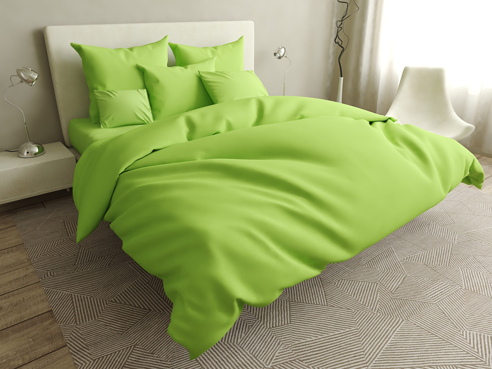 Ткань для постельного белья Бязь "Gold" Lux однотонная GL1037greenery (50м)