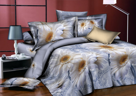 Двоспальний набір постільної білизни 180*220 із Ранфорсу №18337 Черешенка™