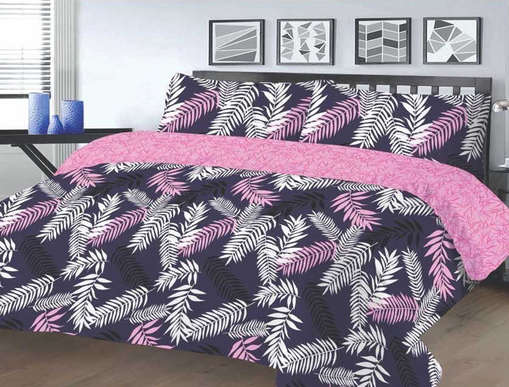 Ткань для постельного белья Бязь "Gold" Lux "Отпечаток природы" GL4144 (A+B) - (50м+50м)