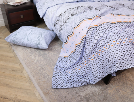 Полуторний набір постільної білизни 150*220 із Бязі "Gold" №155034 Черешенка™