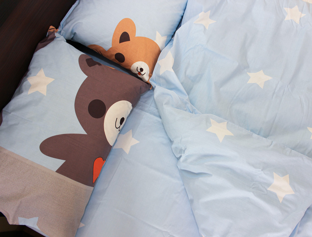 Полуторний набір постільної білизни 150*220 із Бязі "Gold" №16173 Черешенка™