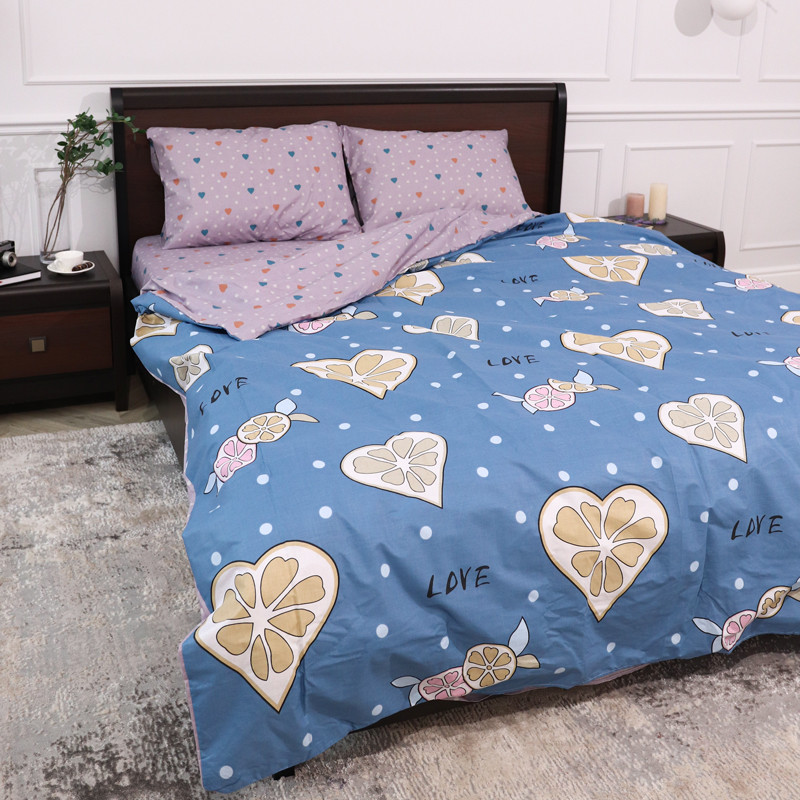 Полуторный набор постельного белья 150*220 из Бязи "Gold" №153922AB Черешенка™